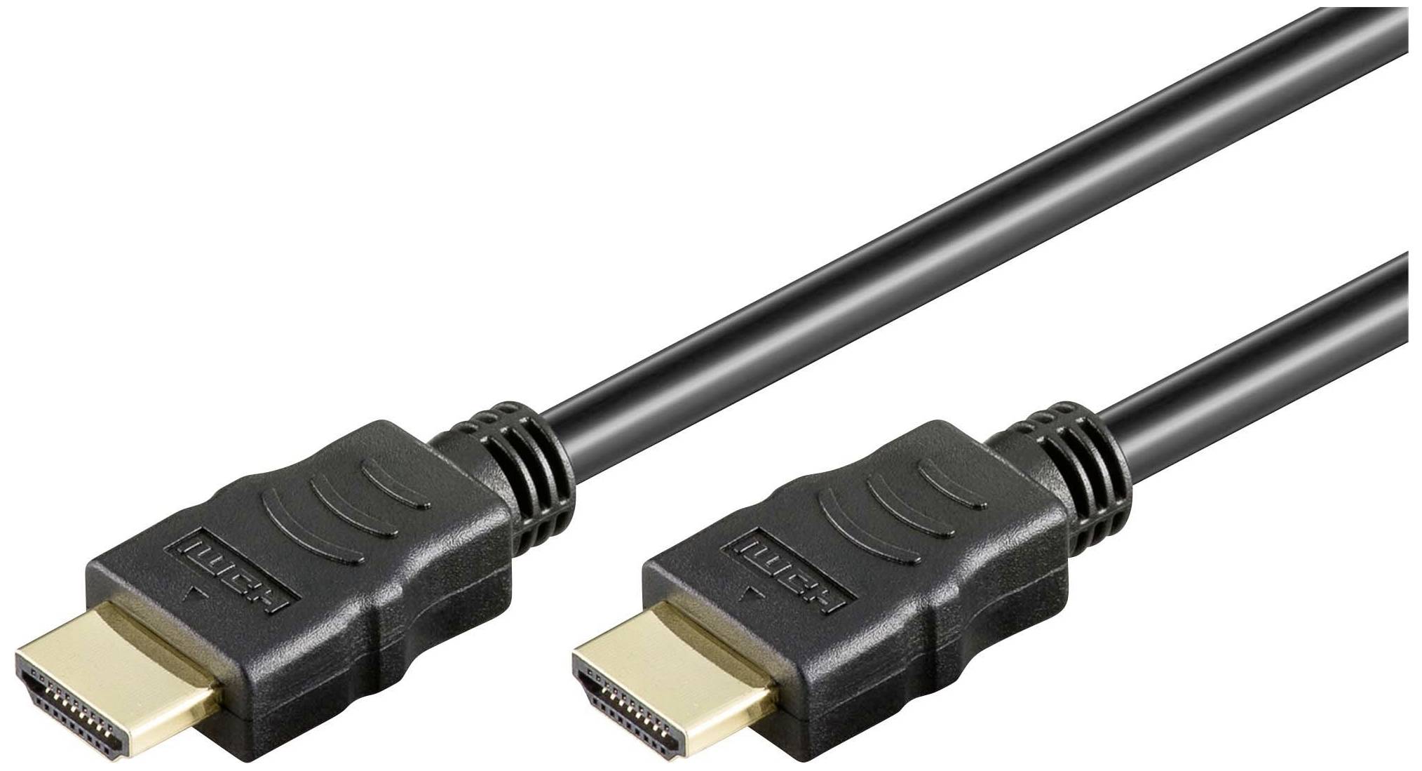 Кабель HDMI HDMI 2.0 Goobay Goobay 38523 Highspeed HDMI Cable Bildschirmkabel Laptop PC Monitor Verlängerung 38523, HDMI-A to HDMI