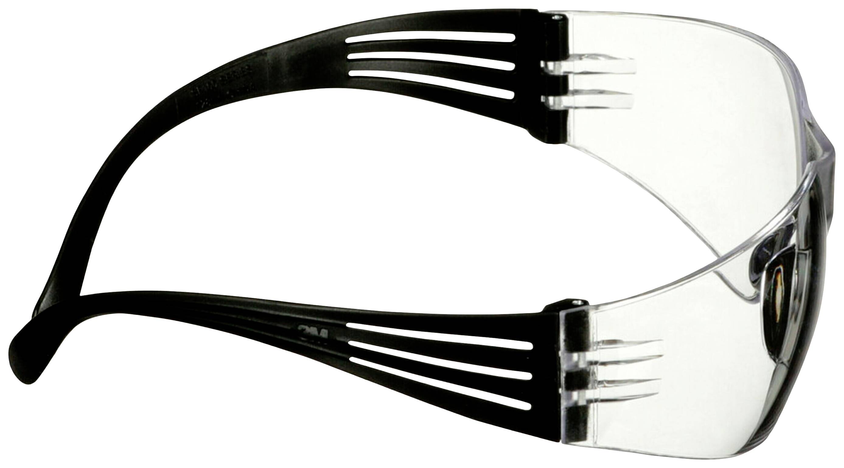 3M SF101AF-BLK Okulary ochronne z zabezpieczeniem przeciw zaparowaniu, z ochroną przeciw zarysowaniom czarny-7