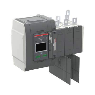 Automatyczny wyłącznik różnicowo-prądowy z wyświetlaczem cyfrowym i wieloma zaciskami przyłączeniowymi do sterowania i ochrony systemów elektrycznych.
