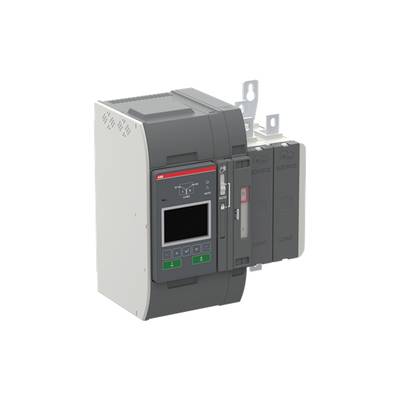 Urządzenie elektryczne z wyświetlaczem, przyciskami i gniazdami bocznymi. Wyświetlacz pokazuje parametry. Urządzenie wydaje się być przeznaczone do zastosowań przemysłowych.
