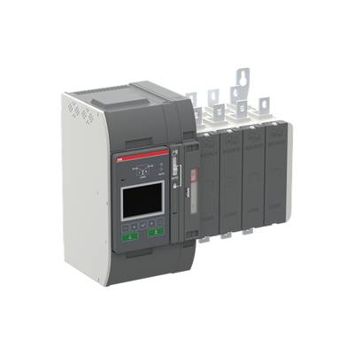 Elektroniczne urządzenie sterujące z wyświetlaczem cyfrowym i wieloma złączami, prawdopodobnie przeznaczone do kontroli obciążeń elektrycznych.