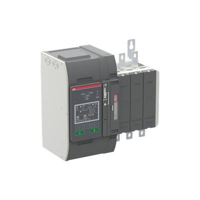 Elektryczny przełącznik z wieloma przyłączami i wyświetlaczem prezentuje możliwości sterowania. Urządzenie służy zarządzaniu energią i rozdziałowi obciążenia.