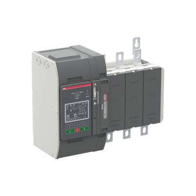 Automatyczny przełącznik z wyświetlaczem cyfrowym i trzema modułami mocy. Stosowany do kontroli zasilania w systemach elektrycznych.