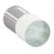 Lampa LED z metalową podstawą i białym dyfuzorem, odpowiednia do oświetlenia.
