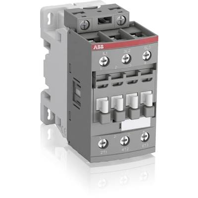 Szare-czarne elektromagnetyczne urządzenie łączeniowe (przekaźnik) firmy ABB z wieloma przyłączami i przyciskami sterującymi, typowe dla zastosowań w obwodach elektrycznych.