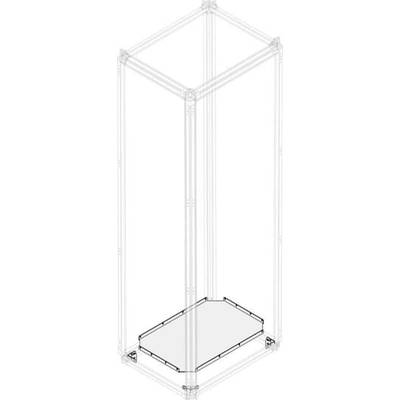 Metalowa rama o kwadratowej podstawie z pionowymi prętami, bez obiektów wewnątrz. Przejrzysta struktura, minimalistyczny design.