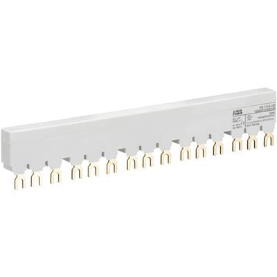 Szyna prądowa z wieloma złączami miedzianymi, stosowana do dystrybucji energii elektrycznej w systemach elektrycznych.