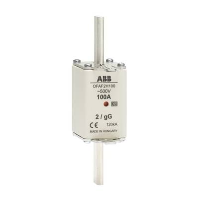 ABB wkład bezpiecznikowy OFAF2H100, 500V, 100A, wyprodukowany na Węgrzech.