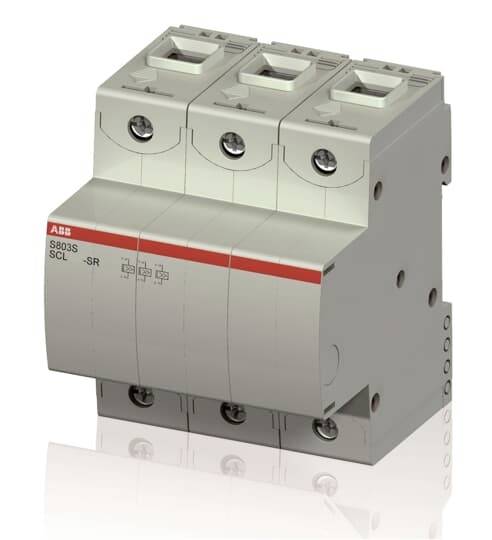 Elektryczny element z trzema przełącznikami, w kolorze szarym z czerwonym paskiem, przeznaczony do zastosowań przemysłowych.
