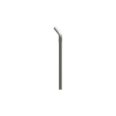 Szara laska z lekko wygiętą rączką.