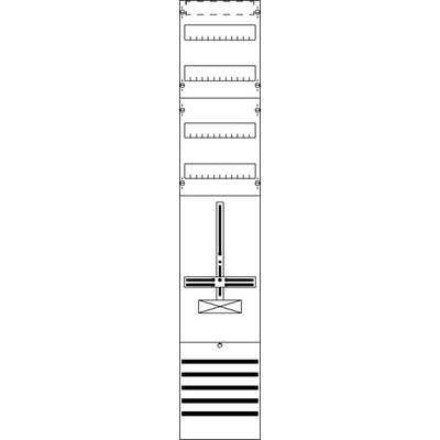 Diagram tamy z pięcioma śluzami i kołem wodnym do produkcji energii. Poniżej poziome belki.