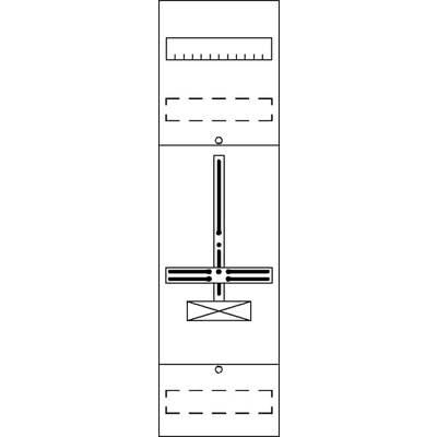 Diagram abakusa matematycznego: Na górze wskaźnik dziesiętny, w środku pionowe i poziome belki z koralikami do liczenia, na dole kwadratowa podstawa.