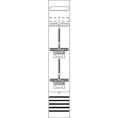 Diagram pionowego układu, przedstawiający różne komponenty ułożone warstwowo w linearnej strukturze.