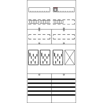 Różne diagramy testów wzroku z liniami i symbolami służące do sprawdzania ostrości widzenia i wad wzroku, przedstawione w rzędach i kolumnach.