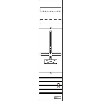 Graficzny schemat elektryczny z symbolami i liniami przedstawiającymi połączenia elektroniczne i elementy obwodu w układzie pionowym.