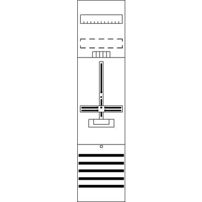 Diagram testu wzroku z liniami i paskami o różnej grubości i długości, które służą do oceny ostrości widzenia i zdolności rozróżniania szczegółów wzrokowych.