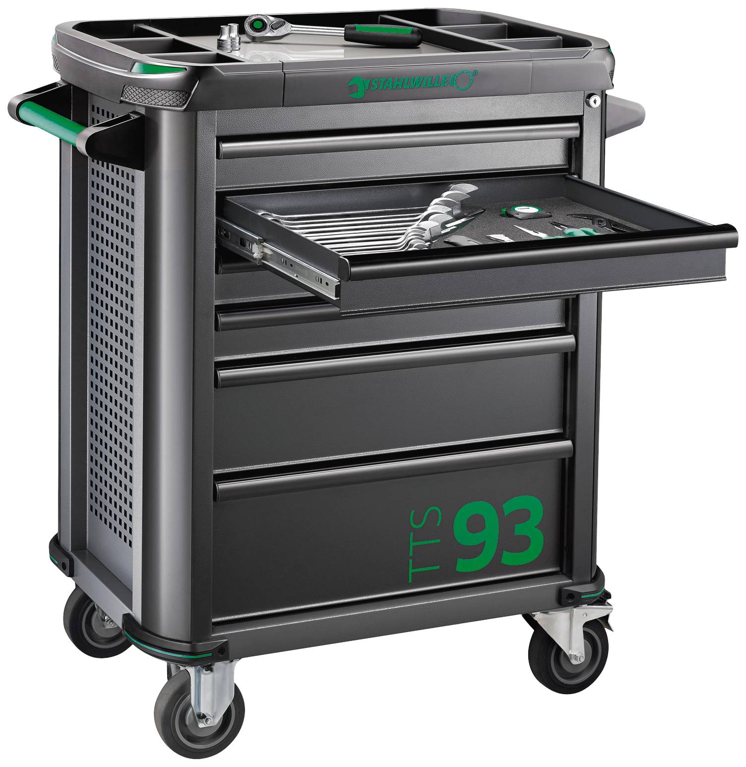 Візок для майстерні Stahlwille 98830177 Колір виробника: чорний, зелений