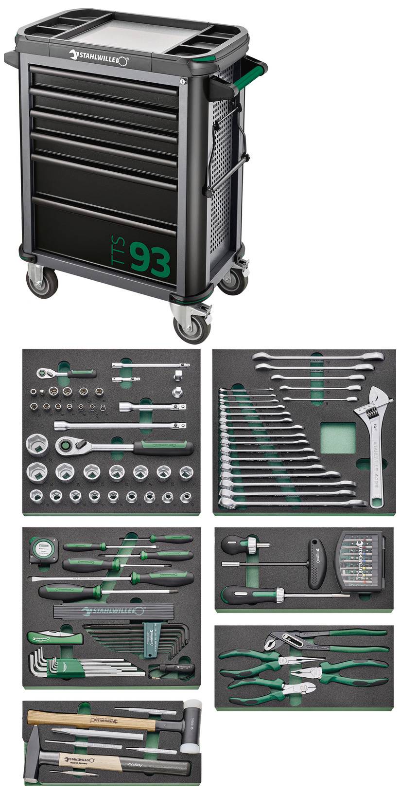 Візок для майстерні Stahlwille 98830178 Колір виробника: чорний