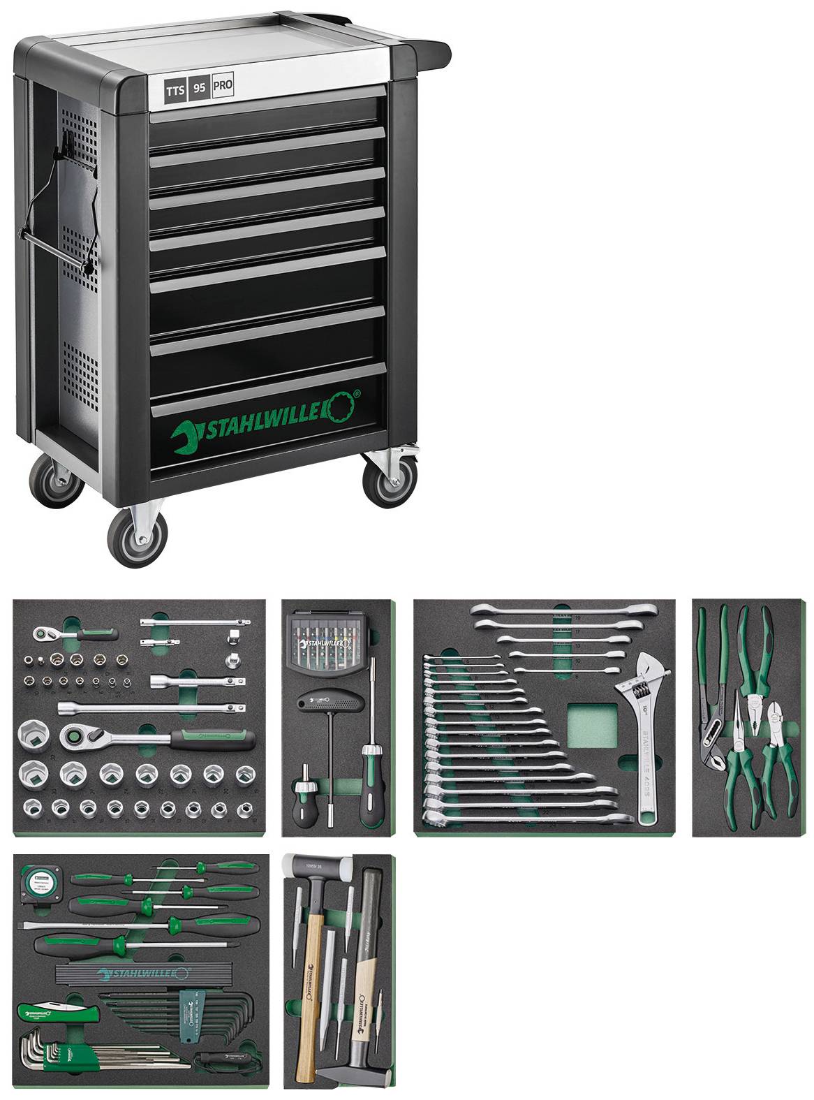 Візок для майстерні Stahlwille 98830192 Колір виробника: чорний