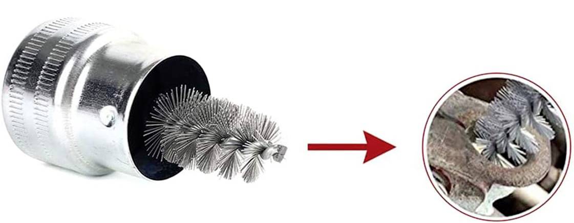 Щітка для очищення клем акумулятора з 10 кольоровими дисками IWH 19080