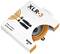 Kabel XLR-3 Premium w pomarańczowym opakowaniu, 3 metry. Marki: Neutrik, RØDE. Opakowanie częściowo otwarte, kabel widoczny.