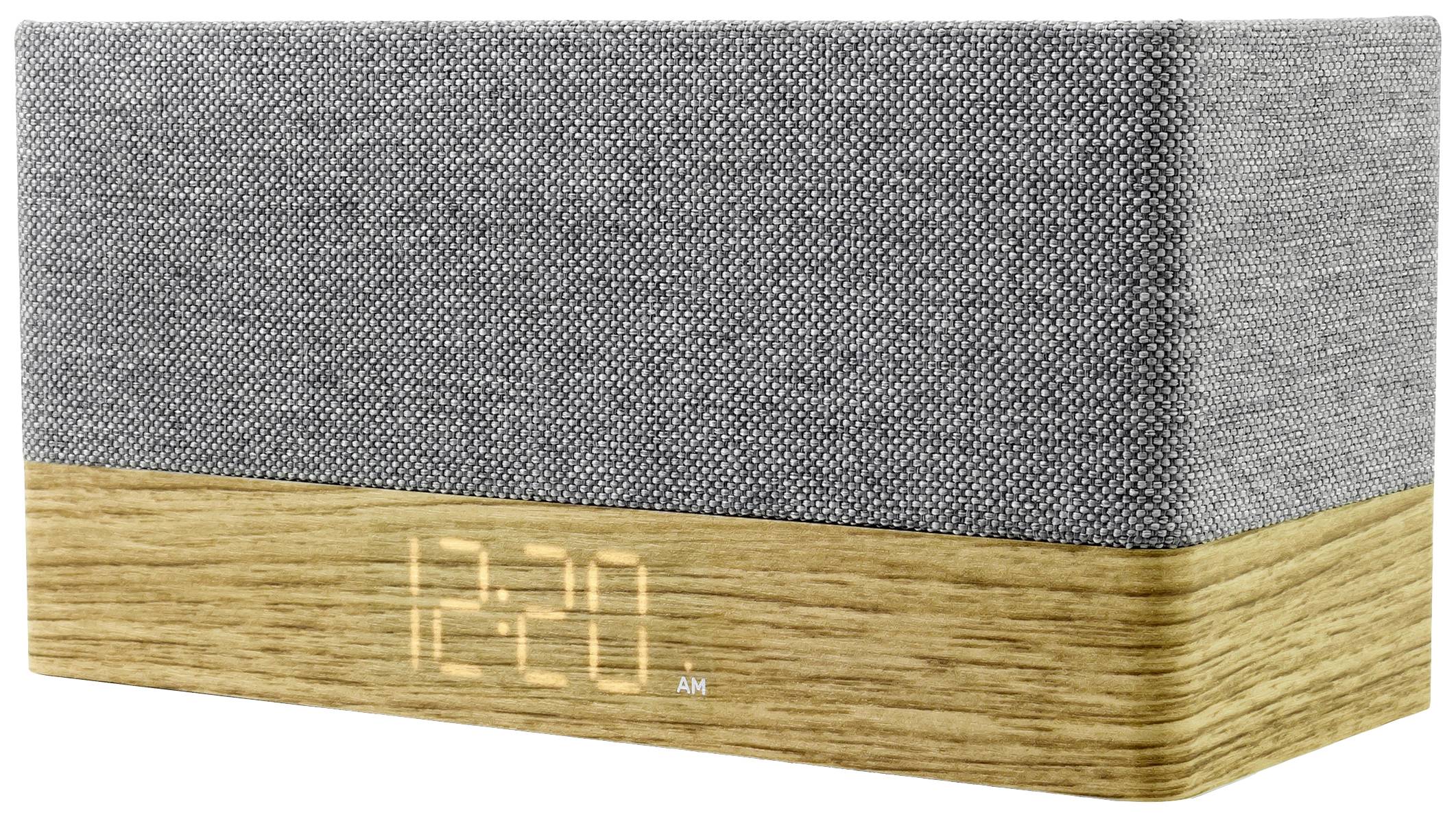 Радіогодинник Soundmaster UR630WE з функцією будильника та вимірювальними хвилями (УКХ) сірий, коричневий