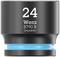 Wkładka nasadowa Impaktor marki Wera, rozmiar 24, model 8790 B, z niebieskim pierścieniem.