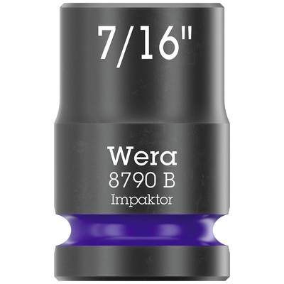 Nasadka Wera, rozmiar 7/16 cala, typ 8790 B Impaktor z fioletowym pierścieniem dla lepszego uchwytu podczas dokręcania śrub.