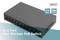 Czarny switch sieciowy z napisem '8+2 Portowy Switch Fast Ethernet PoE' oraz '10/100 Mbps'.