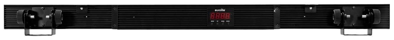 Czarna elektroniczna jednostka wyświetlająca z czerwonym wyświetlaczem cyfrowym pośrodku oraz regulatorami po obu stronach.