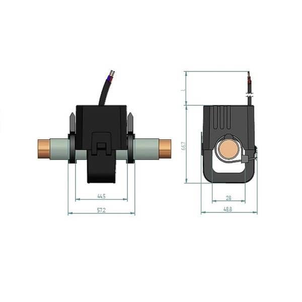 Celsa TQ 27 200/1A 0.2VA Cl. 1 70006-1012 Трансформатор струму для перетворення кабелю Первинний струм 200 A Вторинний струм 1 A Д