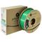 Zielona szpula filamentu do drukarki 3D firmy Polymaker, zapakowana na szpuli. Opakowanie zawiera napis 'Polymaker filament do druku 3D'.