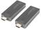 Dwa bezprzewodowe adaptery HDMI firmy Digitus do bezprzewodowego przesyłania wideo 4K. Oba adaptery posiadają złącza HDMI i smukłą, czarną obudowę.