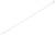 Biały, długi plastikowy pręt z małymi, zaokrąglonymi ząbkami wzdłuż trzonu, lekko pogrubiony na obu końcach.