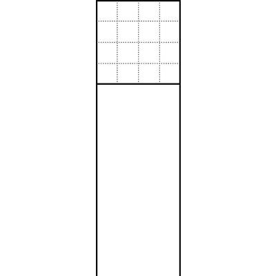Obraz przedstawia pustą planszę Sudoku o wymiarach 9x9 pól, przy czym widoczna jest górna trzecia część siatki. Poniżej znajduje się duży pusty obszar.