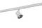 Biały reflektor szynowy z cylindryczną głowicą zamontowany jest na szynie. Idealny do podświetlania akcentowego we wnętrzach.