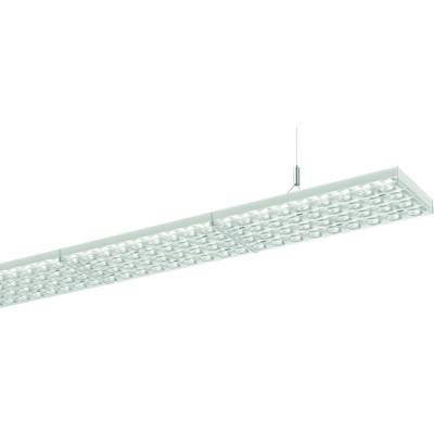Wisząca lampa sufitowa LED o prostokątnym kształcie z transparentnymi osłonami, idealna do nowoczesnego oświetlenia wnętrz.