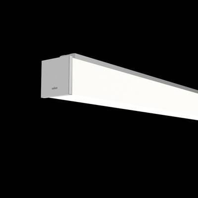 Minimalistyczna, prostokątna lampa sufitowa o czystych liniach i białym świetle. Idealna do nowoczesnych wnętrz.