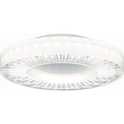 Okrągła lampa sufitowa LED z przezroczystą krawędzią, która emituje miękkie, równomierne światło. Idealna do nowoczesnych wnętrz.