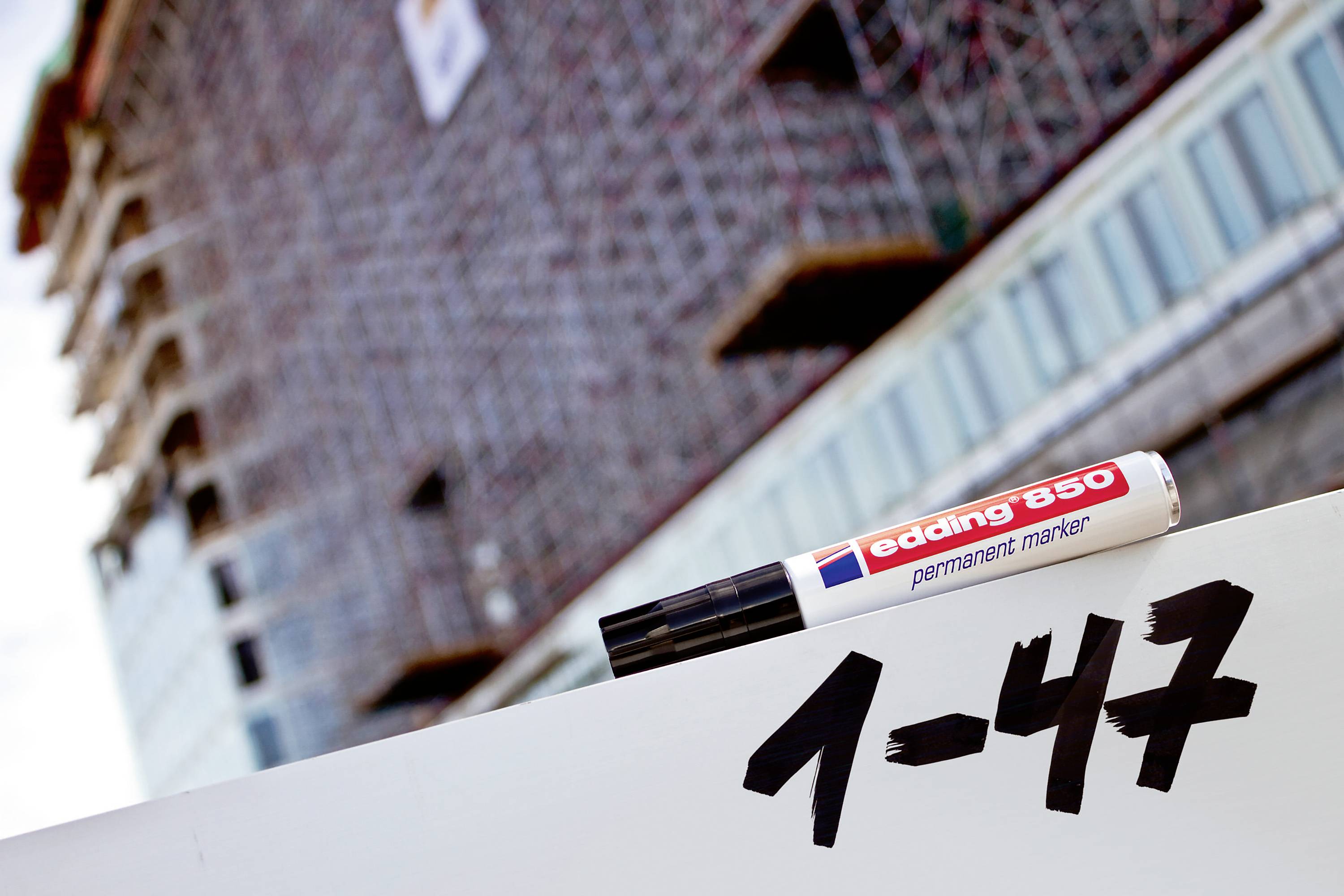 Перманентний маркер Edding Permanentmarker 4-850-1-4001 чорний, водонепроникний: так