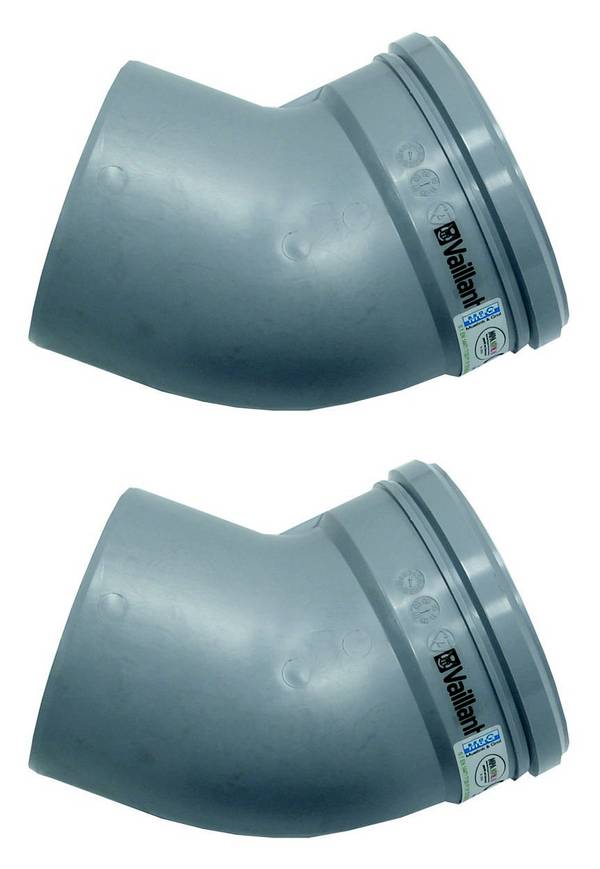 Vaillant 20042766 Łuk tworzywo sztuczne (Ø) 130 mm szary
