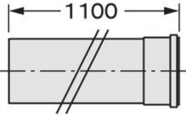 Przedłużka Vaillant DN200 1,0m 0020095550 Vaillant 0020095550, (Ø x D) 200 mm x 1000.00 mm