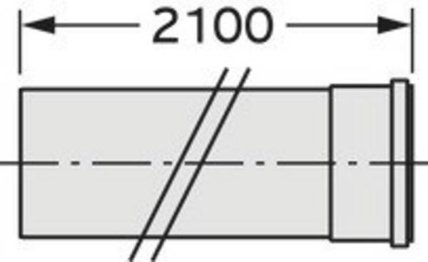 Vaillant 20095551 Rura montażowa  (Ø x D) 200 mm x 2000.00 mm biały
