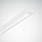 Prosta biała oprawa LED w kształcie belki, zamontowana na suficie, idealna do nowoczesnych wnętrz.