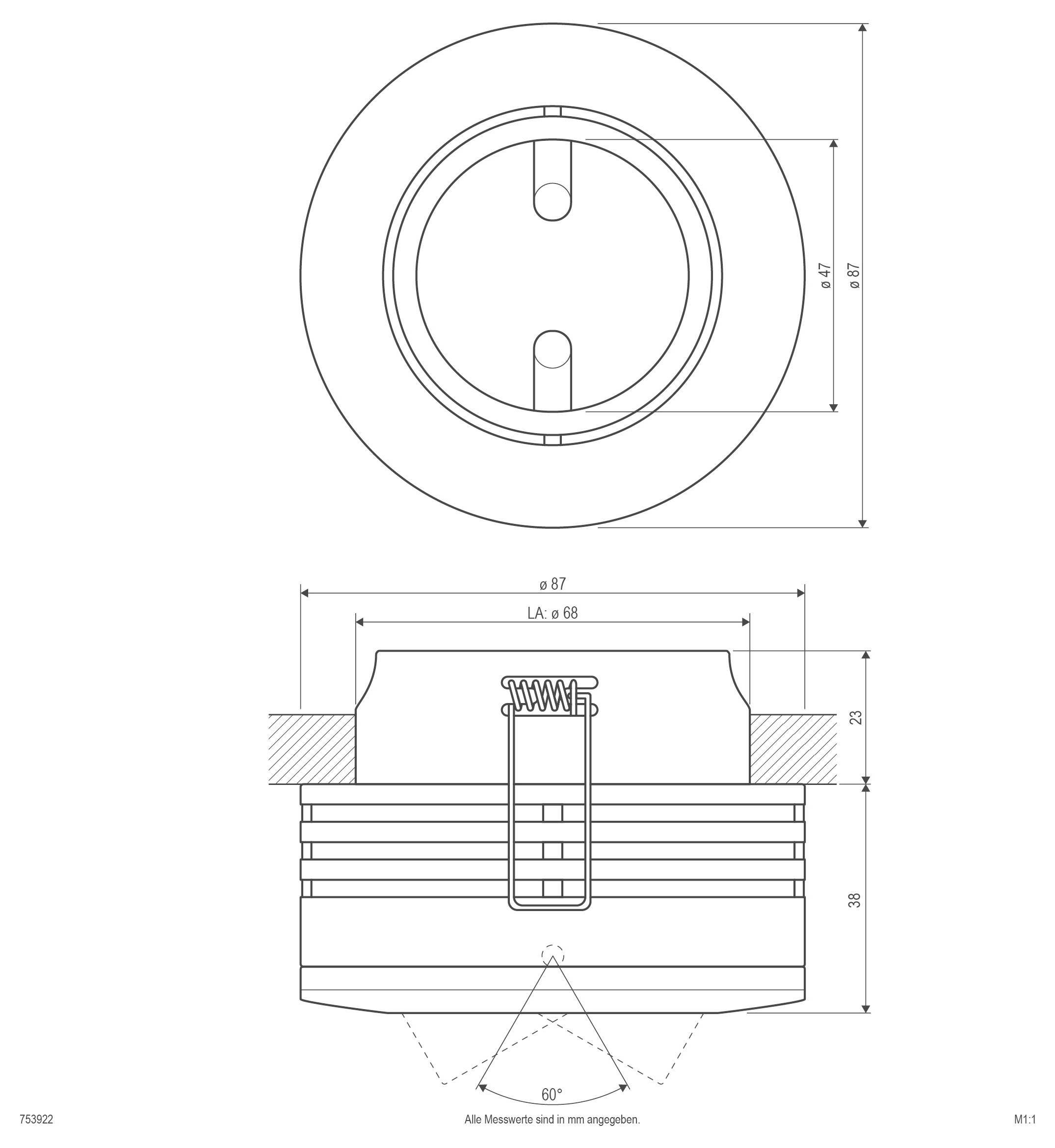 Lampa do zabudowy EVN 753922 753922 50 W-2