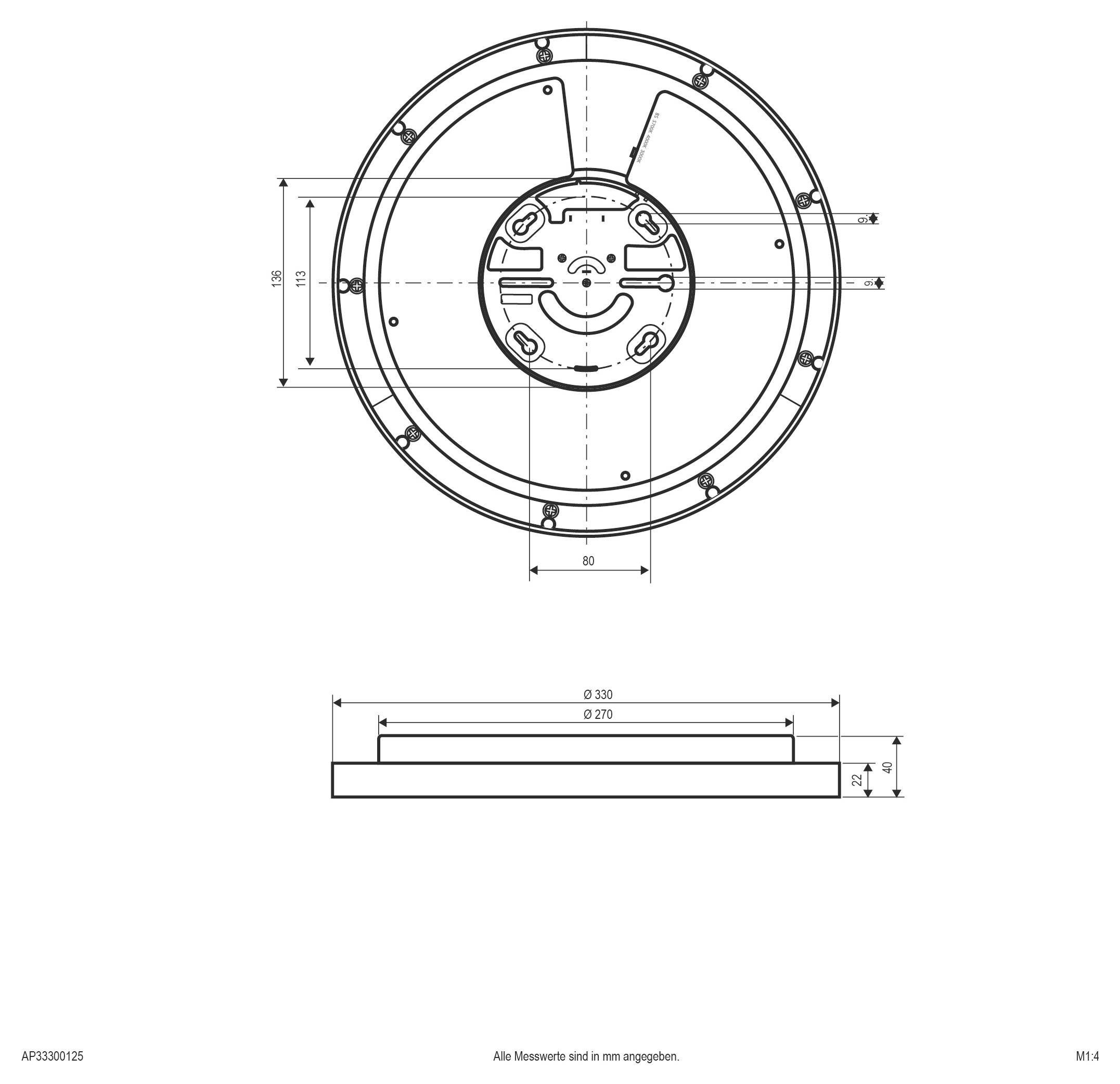 Lampa sufitowa LED EVN AP33300125 AP33300125 3163 lm biały-2