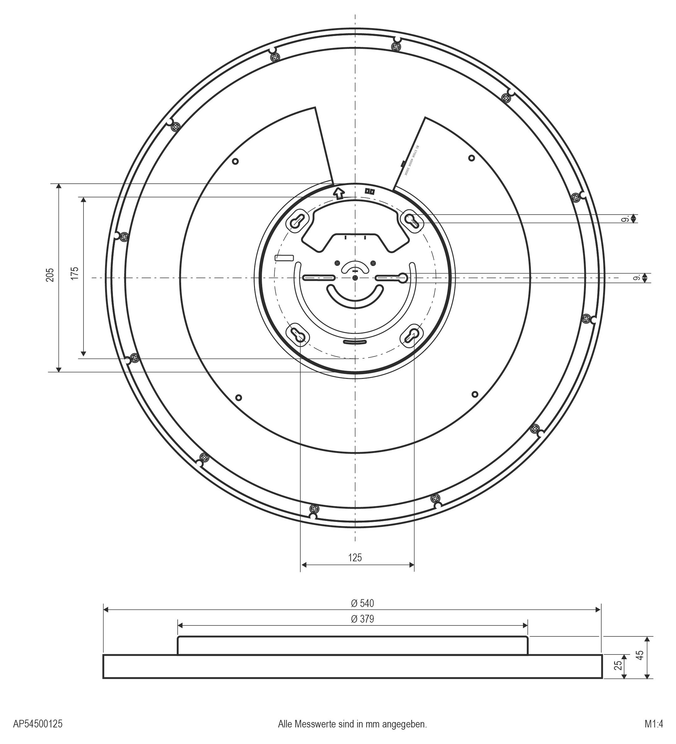 Lampa sufitowa LED EVN AP54500125 AP54500125 5682 lm biały-2