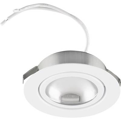 Rysunek techniczny okrągłego sufitowego reflektora z wymiarami: średnica 72 mm, zakres obrotu 45 stopni, otwór montażowy 68 mm.