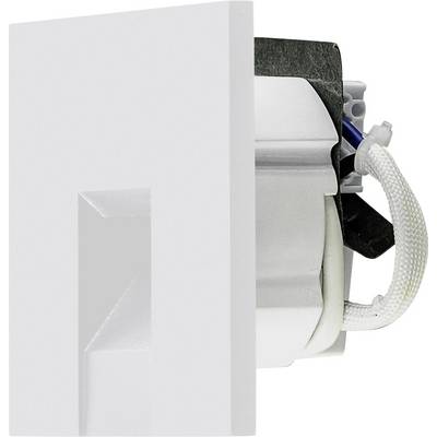 Rysunek techniczny elementu elektrycznego z widokiem z przodu, z boku oraz szczegółowym. Wymiary podane w milimetrach.