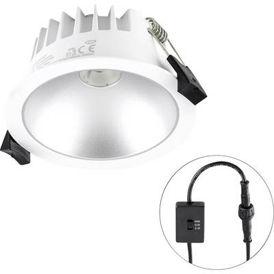 Rysunek techniczny okrągłej lampy o wymiarach: średnica 102 mm, otwór montażowy 84 mm, całkowita średnica ok. 260 mm.